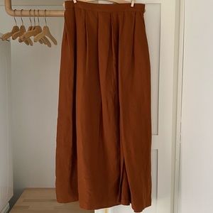 FIRST RITE Linen Blend Skirt Ginger Size Medium